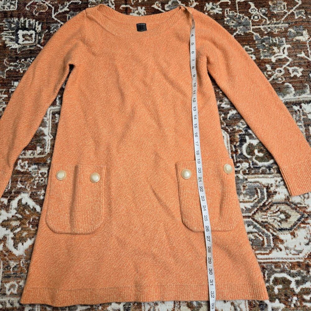 Orla Kiely Blue Vintage Inspired Dress Cashmere Wool Blend Natural Fibers - Picture 10 of 10